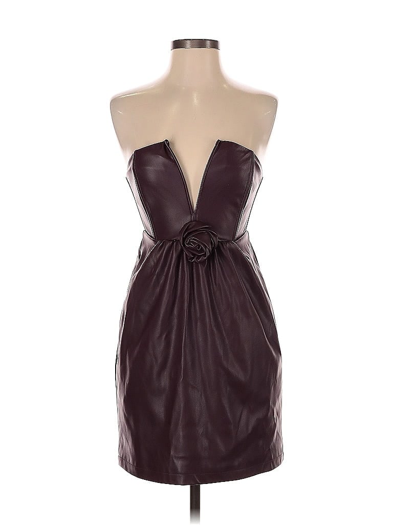 Pre-owned Ashley Park X Rtr Cocktail Dress In Burgundy