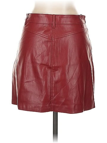 Zara Faux Leather Skirt (view 2)