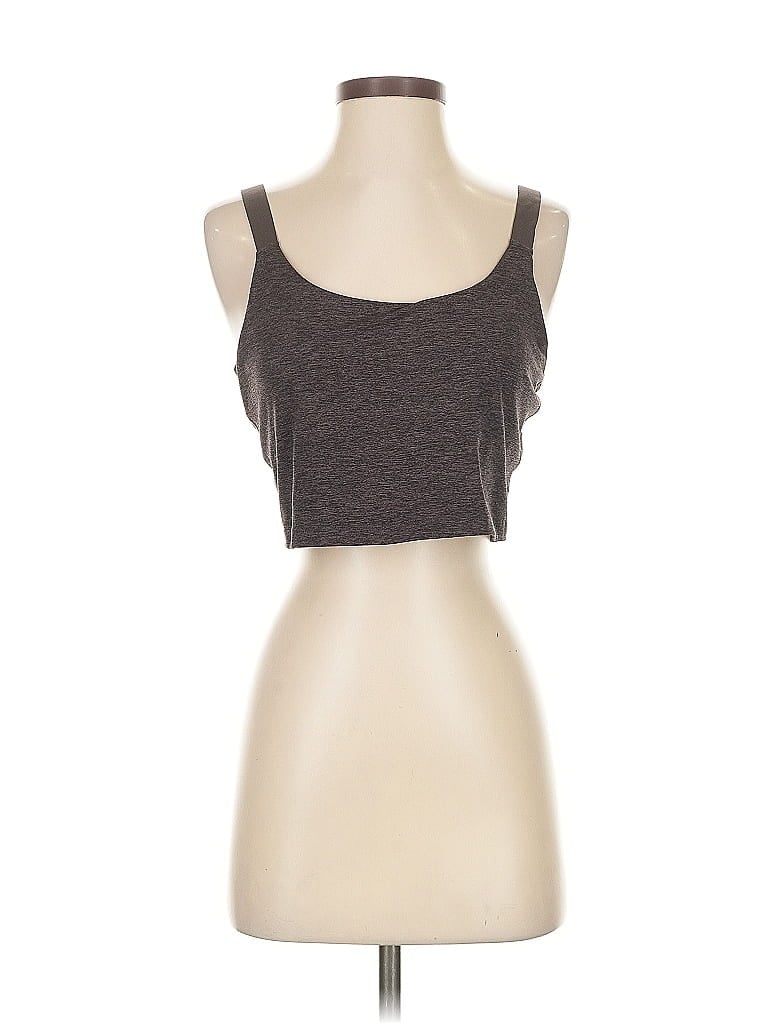 Pre-owned Offline By Aerie Tank Top Gray Strapless Neckline Tops