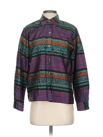 Chico's Design Long Sleeve Silk Top (view 1)