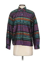 Chico's Design Long Sleeve Silk Top