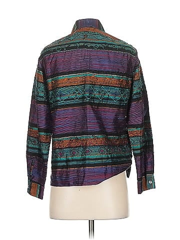 Chico's Design Long Sleeve Silk Top (view 2)