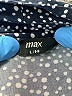 MAX 100% Rayon Polka Dots Blue 3/4 Sleeve Button-Down Shirt Size L - photo 7