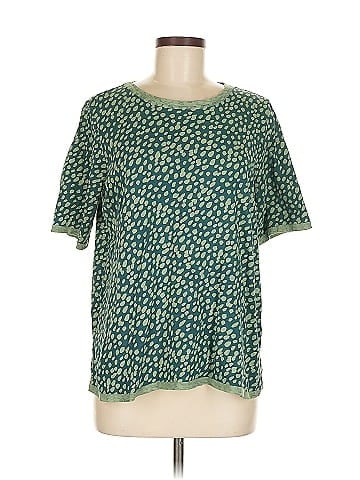 LOGO by Lori Goldstein Short Sleeve Blouse (view 1)