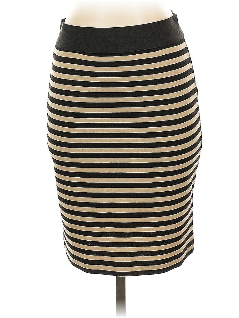 Pre-owned Karen Kane Casual Skirt In Gold