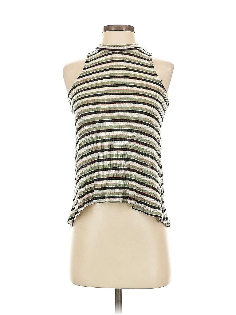 ALMOST FAMOUS Pre-owned Tank Top Green Halter Neckline Tops