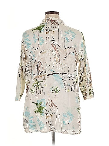Additions by Chico's 3/4 Sleeve Button-Down Shirt (view 2)