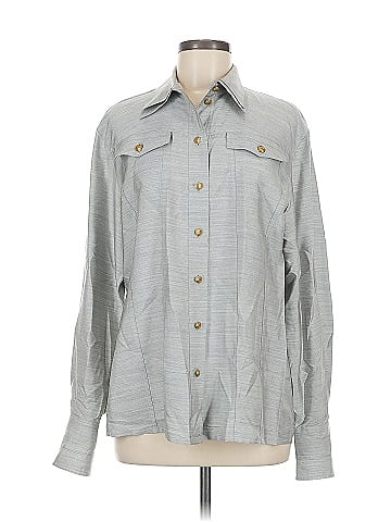 Escada Long Sleeve Silk Top (view 1)