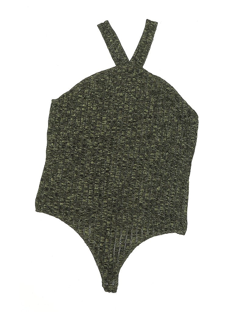 Pre-owned Express One Eleven Bodysuit In Green