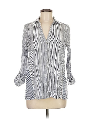 Lovestitch 3/4 Sleeve Button-Down Shirt (view 1)
