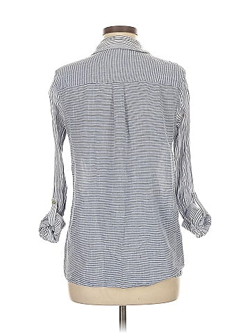Lovestitch 3/4 Sleeve Button-Down Shirt (view 2)