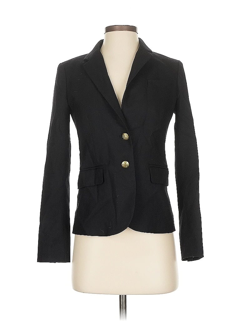 Pre-owned J.crew Factory Store Blazer Jacket In Black