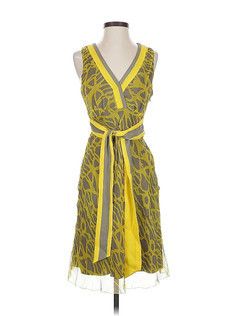 Pre-owned Catherine Malandrino Cocktail Dress In Yellow