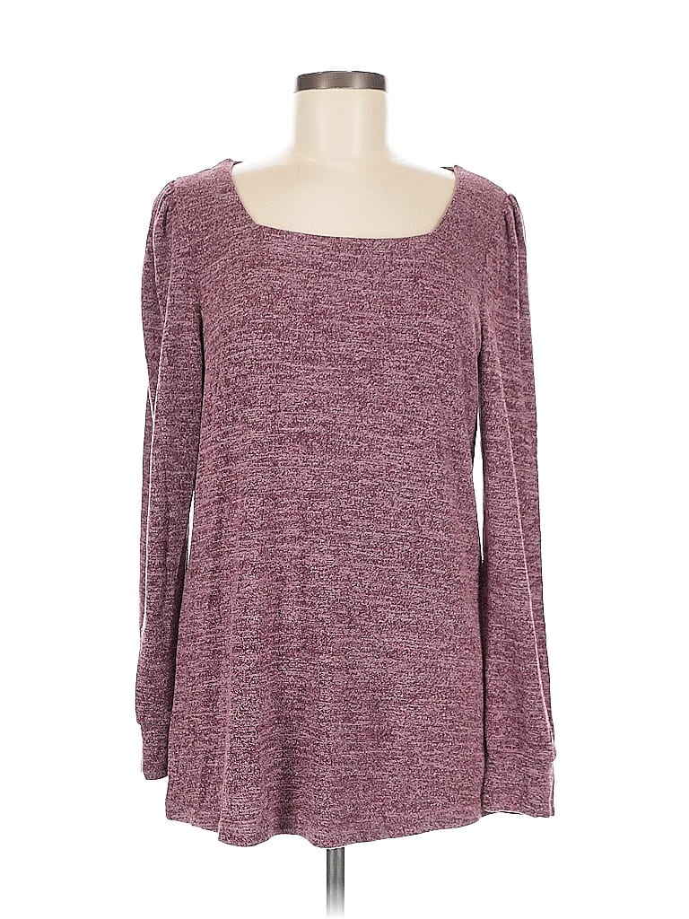 Pre-owned Unbranded Pullover Sweater In Burgundy