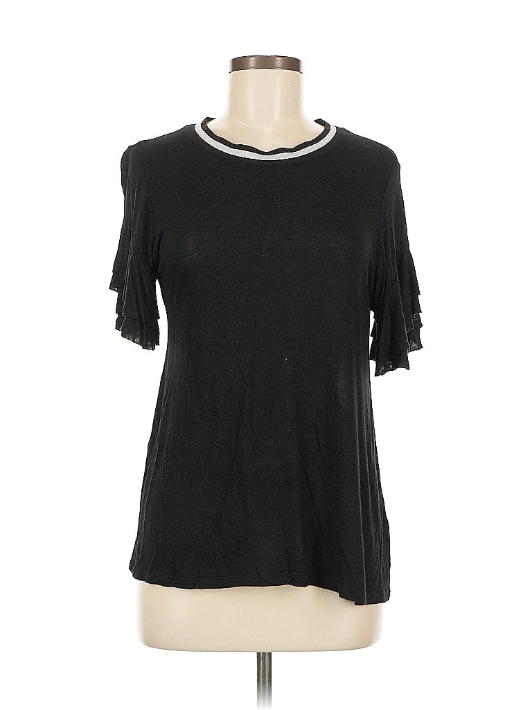 Pre-owned Caution To The Wind Short Sleeve T-shirt In Black