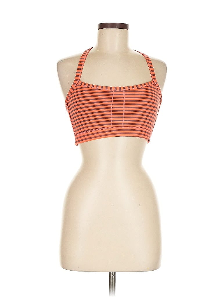 Click to view more detailed imagery on our partner's website Pre-owned Safiyaa Tank Top Orange Halter Neckline Tops