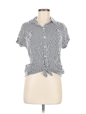 Cosmic Blue Love Short Sleeve Button-Down Shirt (view 1)