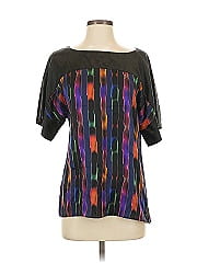 Lafayette 148 New York Short Sleeve Silk Top