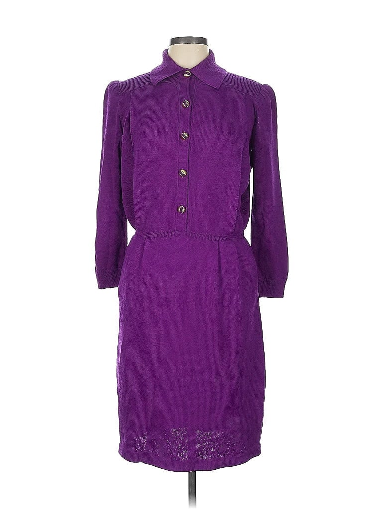 Pre-owned St John Casual Dress In Purple