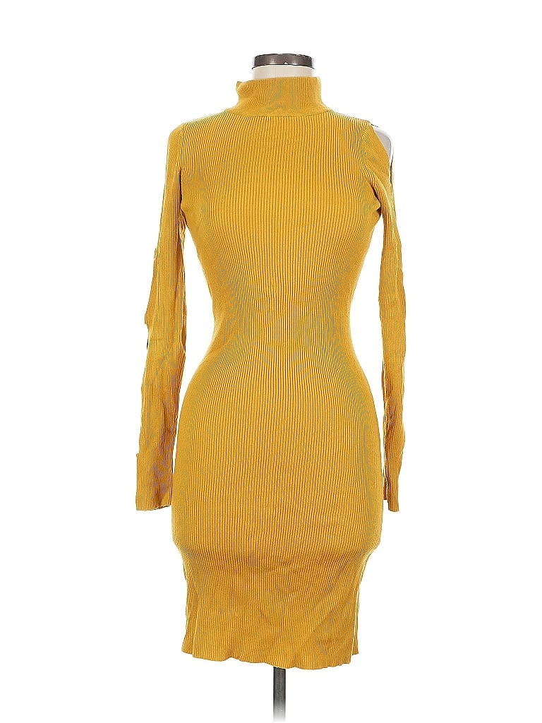 Pre-owned Bebe Cocktail Dress In Yellow