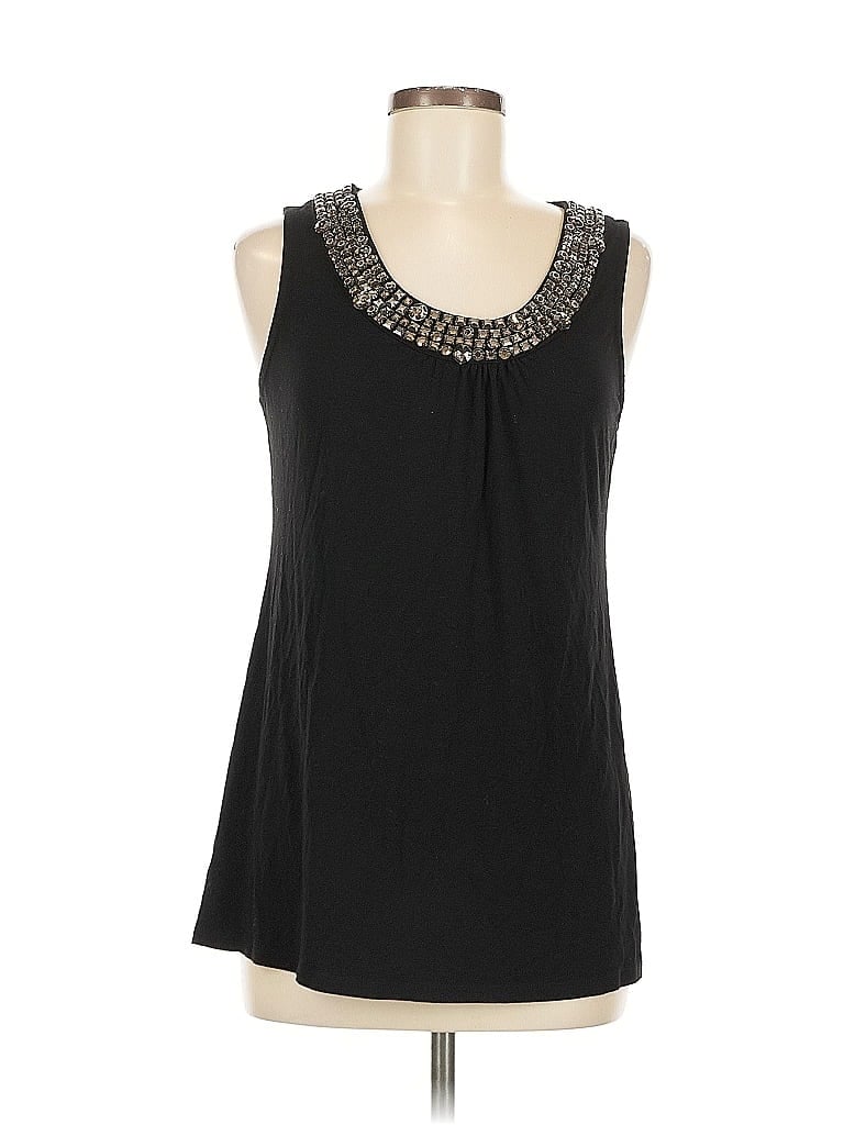 Pre-owned Inc International Concepts Sleeveless T-shirt In Black
