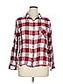 Bongo 100% Rayon Plaid Burgundy Long Sleeve Button-Down Shirt Size XL - photo 1