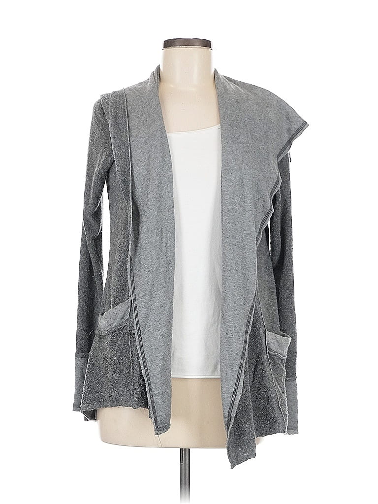 Pre-owned Elan Cardigan Sweater In Gray