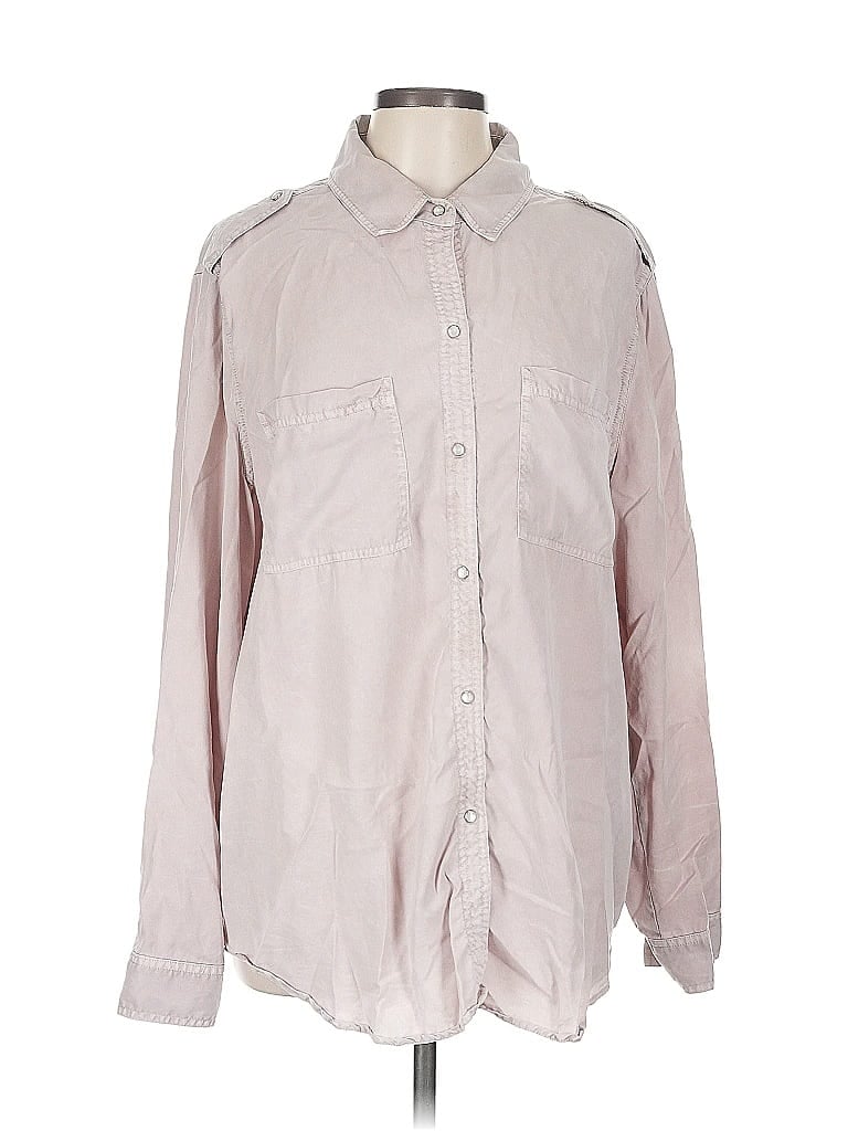 Pre-owned Holding Horses Long Sleeve Button Down Shirt In Pink