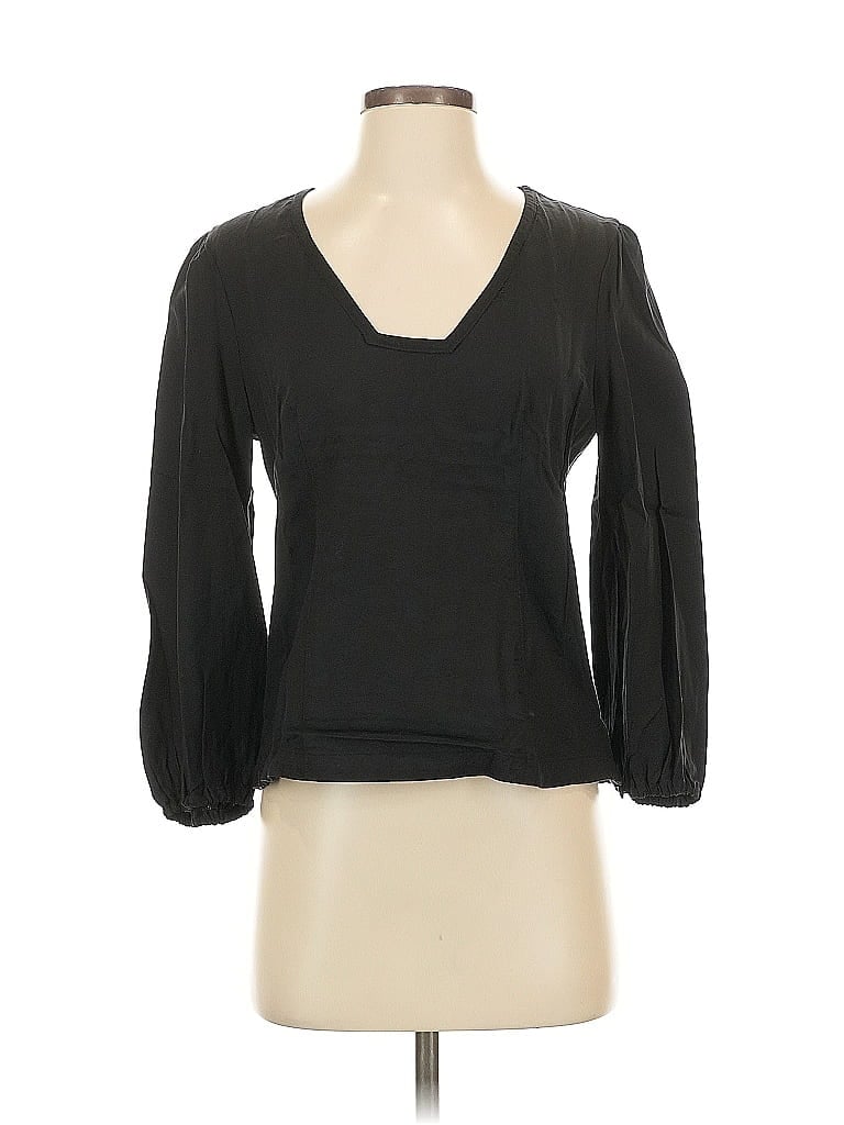 MAEVE BY ANTHROPOLOGIE Pre-owned 3/4 Sleeve Blouse In Black