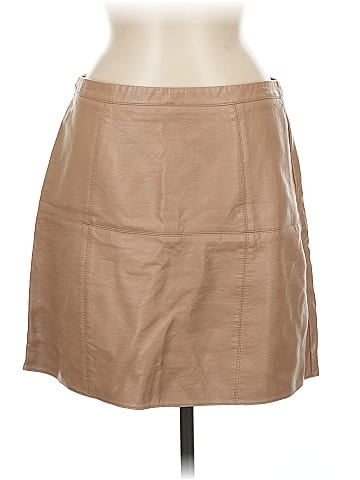 Atmosphere Faux Leather Skirt (view 1)