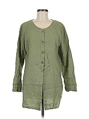 Flax 3/4 Sleeve Button Down Shirt