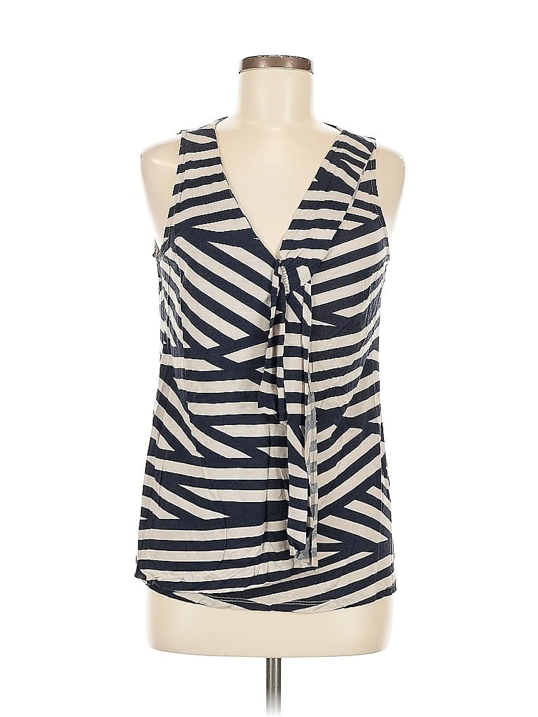 Pre-owned Daisy Fuentes Sleeveless Blouse In Blue