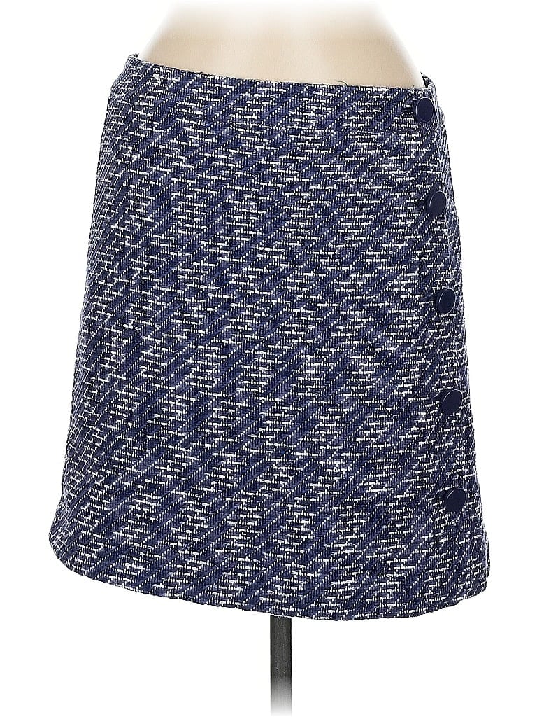 Pre-owned Ann Taylor Loft Outlet Casual Skirt In Blue