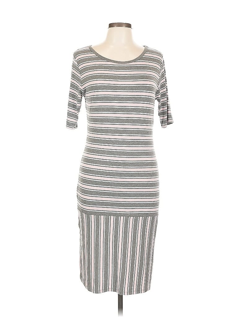 Pre-owned Lularoe Casual Dress In Gray