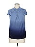 Cloud Chaser Blue Short Sleeve Top Size M - photo 1
