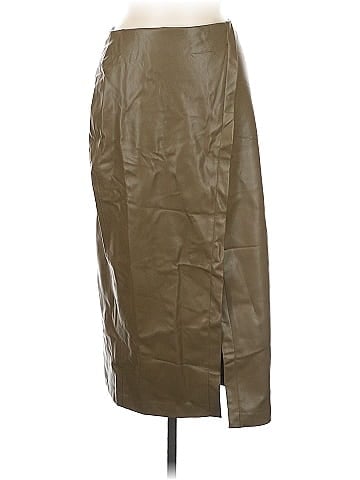 Zara Faux Leather Skirt (view 1)