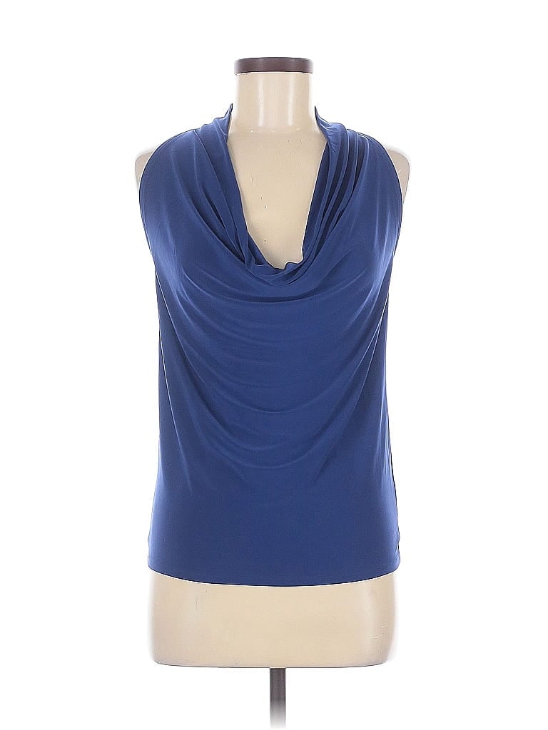 Pre-owned Express Sleeveless Blouse In Blue