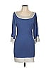 Arden B. Color Block Blue Casual Dress Size L - photo 1