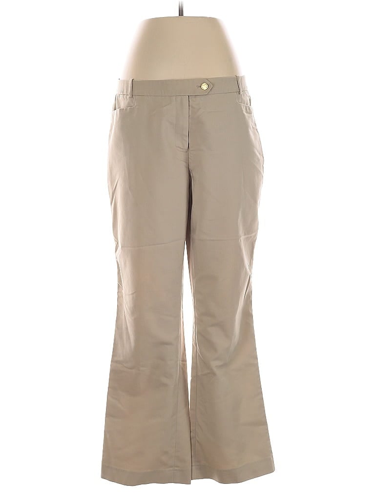 Pre-owned Calvin Klein Khaki Pant In Brown