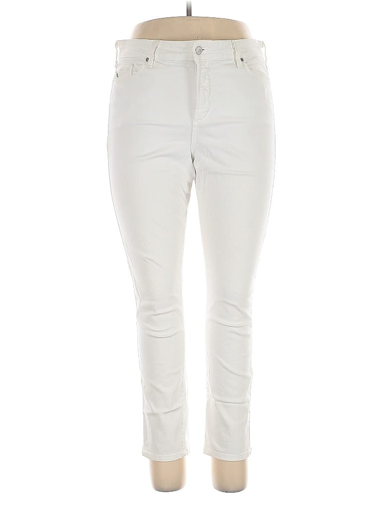 Pre-owned Nydj Casual Pants In White