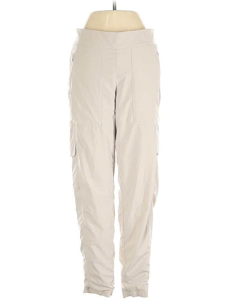 Pre-owned Athleta Cargo Pants In White