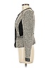 White House Black Market Tweed Gray Tan Jacket Size 8 - photo 5
