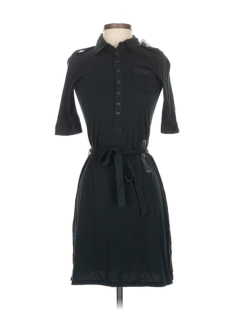 Click to view more detailed imagery on our partner's website Pre-owned Gap 3/4 Sleeve Top Black Tie Neck Tops