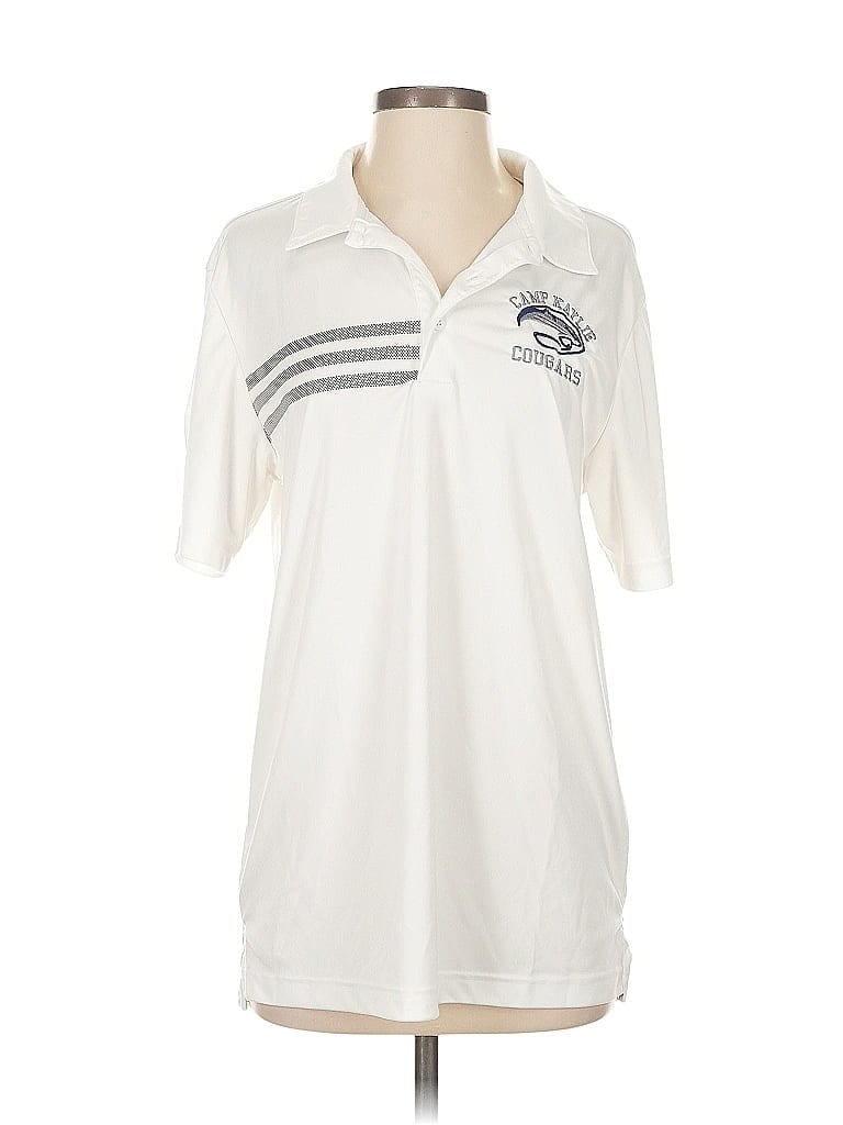 Pre-owned Adidas Originals Short Sleeve Polo Shirt In White