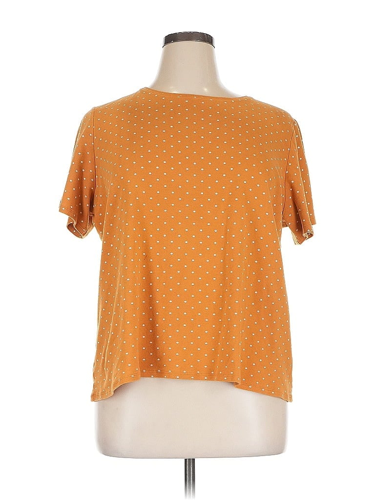 Pre-owned Croft & Barrow Short Sleeve T-shirt In Orange