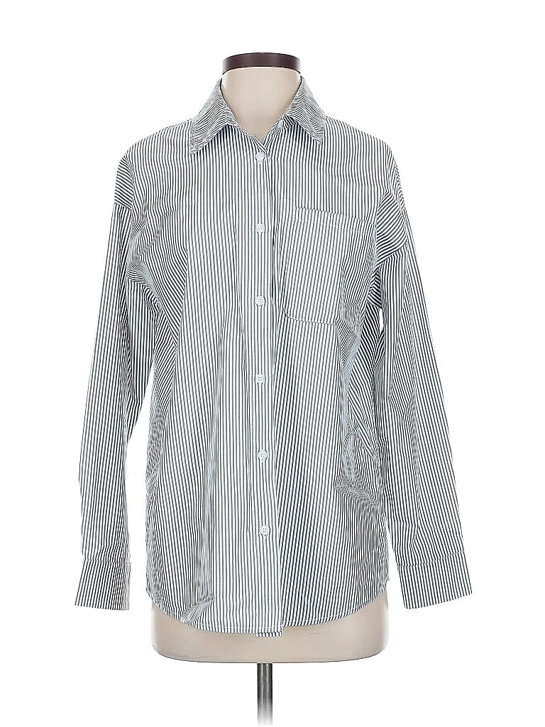 Pre-owned Assorted Brands Long Sleeve Button Down Shirt In White