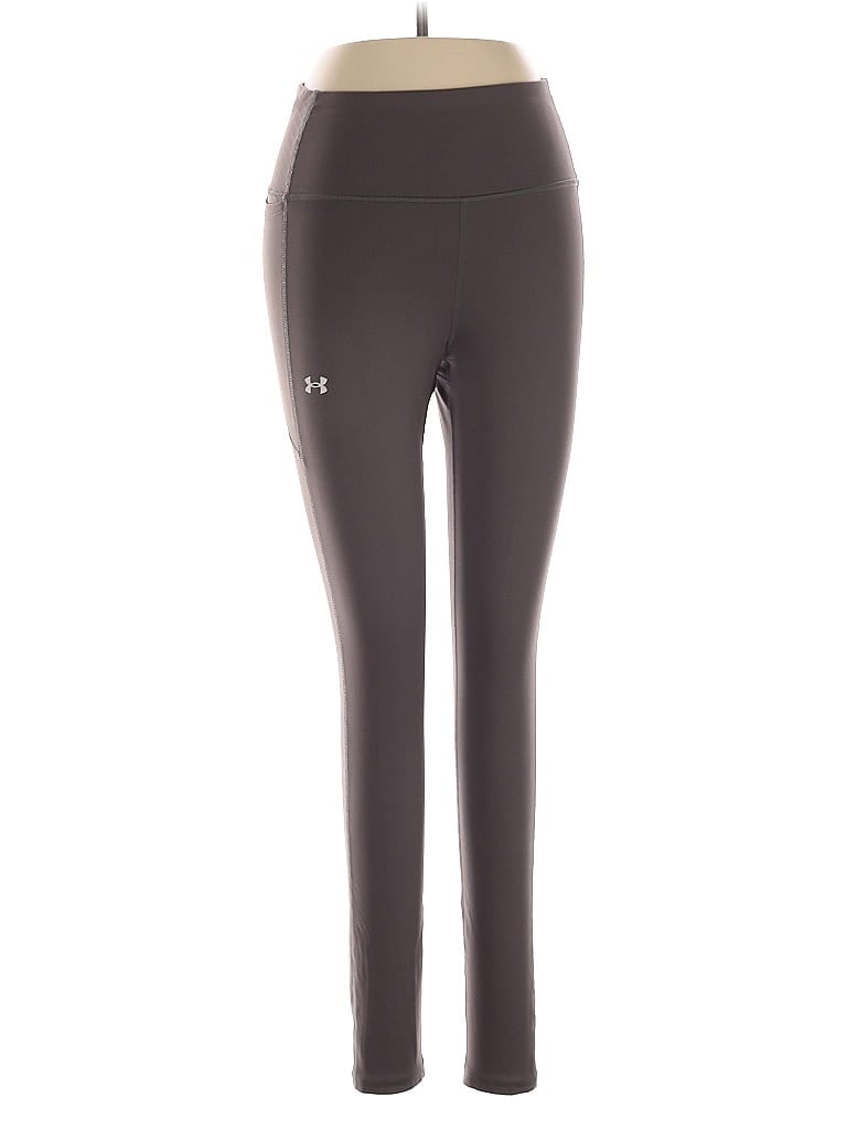 Pre-owned Under Armour Active Pants In Gray