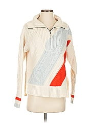 Solid & Striped Wool Pullover Sweater