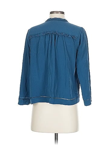 Point Sur 3/4 Sleeve Silk Top (view 2)