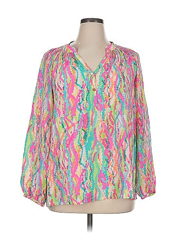 Lilly Pulitzer Long Sleeve Silk Top (view 1)